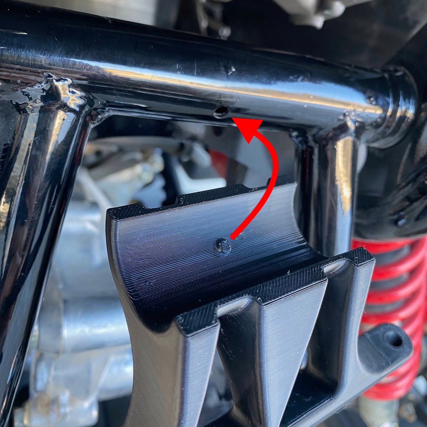 Honda Foreman Rubicon License Plate Bracket Anti-Rotation Feature