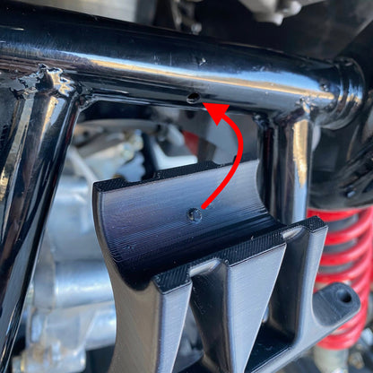 Honda Foreman Rubicon License Plate Bracket Anti-Rotation Feature