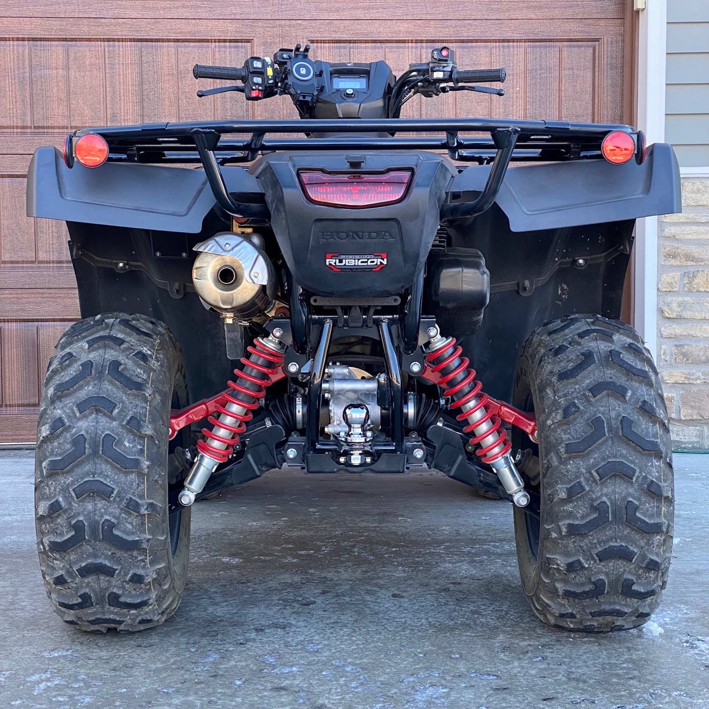 Honda Foreman Rubicon License Plate Bracket without license plate