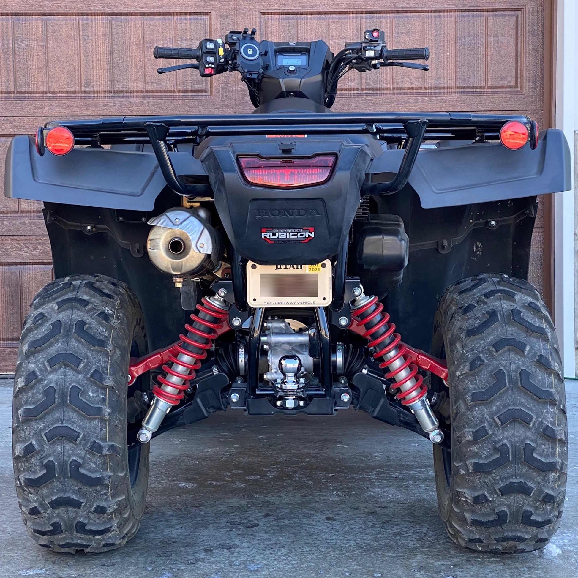 Honda Rubicon License Plate Bracket